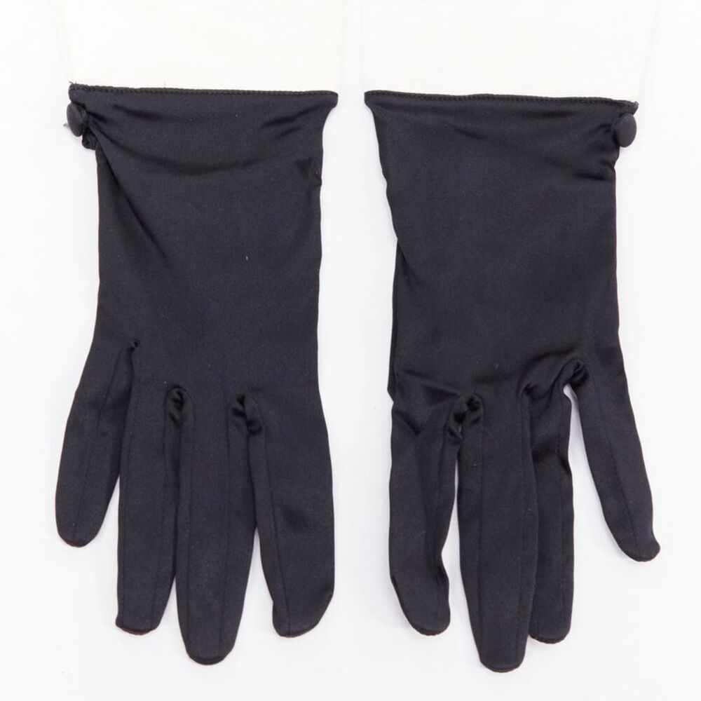 Giorgio Armani Satin Evening Gloves